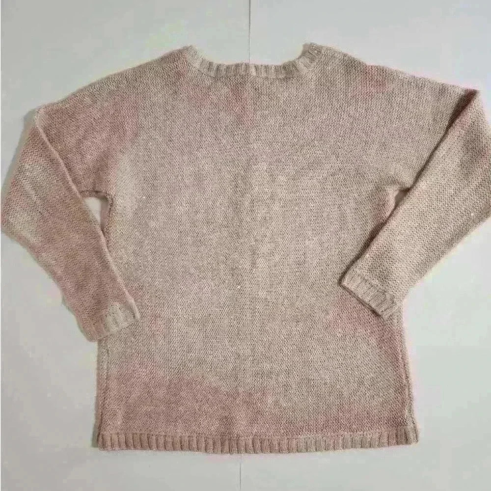 H by Halston sparkle light pink sweater - Picture 2 of 5